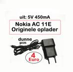 NOKIA AC 11E ORIGINELE OPLADER uit  5v 450mA dunne pin, Nieuw, Ophalen of Verzenden, Nokia