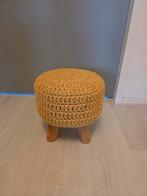 Mooie Retro Poef - Gezellig en Stijlvol!, Ophalen of Verzenden