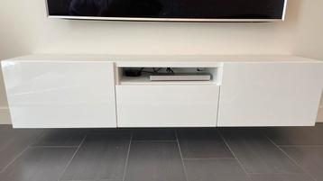 IKEA BESTÅ TV-meubel – Wit – 3 Laden – Hangend beschikbaar voor biedingen