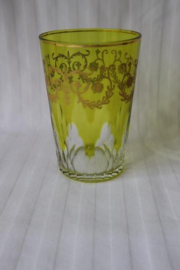 Antiek Baccarat gegraveerd glas c 1930, gemerkt beschikbaar voor biedingen