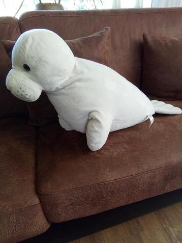 Witte zeehond knuffel. 65 cm lang beschikbaar voor biedingen