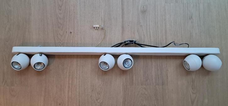 Zeer nette Philips Lirio 6 beweegbare plafondspots, Huis en Inrichting, Lampen | Plafondlampen, Zo goed als nieuw, Kunststof, Metaal
