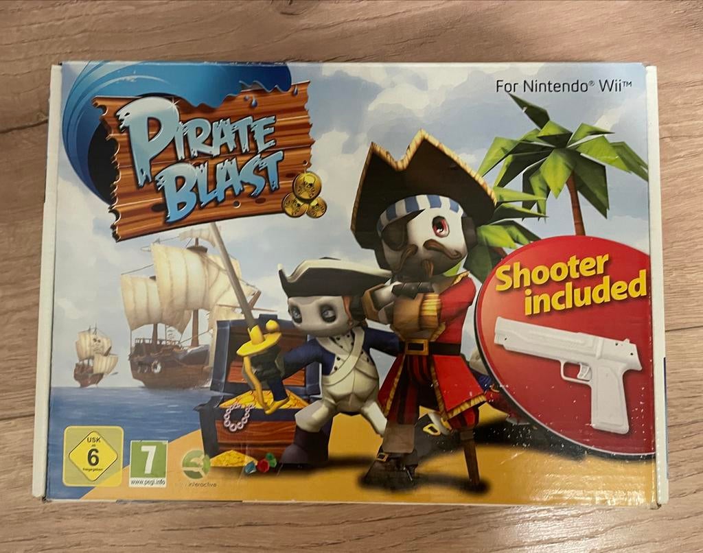 Pirate Blast Wii met Pistool - Shooter Game, Spelcomputers en Games, Games | Nintendo Wii, Gebruikt, Shooter, 1 speler, Ophalen of Verzenden