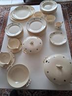 Vintage Servies met Blauwe Bloemen, Ophalen, Gebruikt, Overige stijlen, Aardewerk