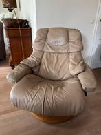 Leren Relaxfauteuil met verstelbare rugleuning, Ophalen, Gebruikt, Leer, 75 tot 100 cm