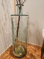 Grote glazen vaas - Decoratief, Huis en Inrichting, Woonaccessoires | Vazen, Blauw, Ophalen of Verzenden, 75 cm of meer, Glas