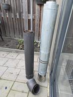 Dubbelwandige kachelpijp en bocht, Doe-het-zelf en Verbouw, Buizen en Afvoer, Bochten, Ophalen of Verzenden, Zo goed als nieuw