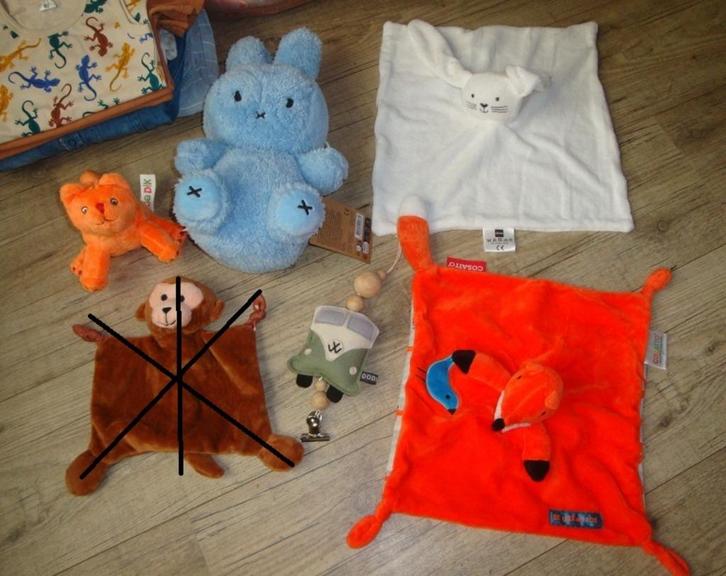 Babyknuffels, knuffeldoekjes (ongebruikt), Kinderen en Baby's, Speelgoed | Knuffels en Pluche, Zo goed als nieuw, Overige typen