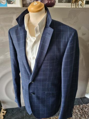 Recall kostuum, maat 50, wol, blauw gemêleerd, nieuwstaat. beschikbaar voor biedingen
