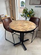 Bistro tafel met stoelen, Ophalen, Zo goed als nieuw, 50 tot 100 cm
