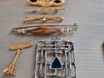 retro BROCHES  en hanger, Ophalen of Verzenden, Gebruikt, Overige materialen, Met edelsteen