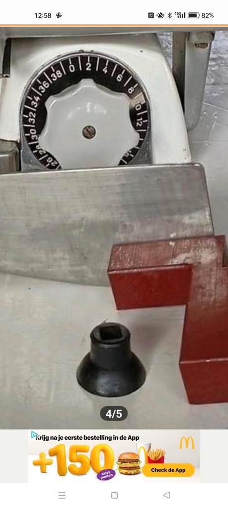 Berkel 836 snijmachine voetje gezocht, Doe-het-zelf en Verbouw, Gereedschap | Slijpmachines, Haakse handslijpmachine, Minder dan 700 watt