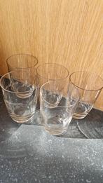 5 limonade glazen geslepen glas Antiek, Antiek en Kunst, Ophalen of Verzenden