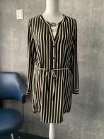 Zwart gestreepte tuniek- jurk van Distrikt Norreero maat L, Zwart, Maat 42/44 (L), Gedragen, Boven de knie