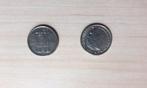2 dubbeltjes te koop (1948), Postzegels en Munten, Munten | Nederland, Ophalen, Koningin Wilhelmina, 10 cent, Zilver