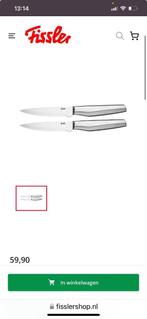 Steak mes Fissler, Nieuw, Ophalen of Verzenden, Rvs of Chroom, Vaatwasserbestendig