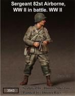 H-437,RESIN FIGUUR 1-35,WW2 US Sergeant 82st Airborne in bat, Ophalen of Verzenden, Nieuw