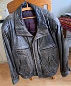 LEREN HEREN JAS – maat 50    (gedragen), Ophalen of Verzenden, Gedragen, Maat 48/50 (M), Bruin