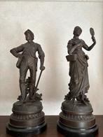 Antieke bronzen beeldenset, Ophalen