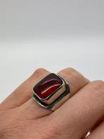 A389 Prachtige zilveren Georg Kramer ring maat 18, Ophalen of Verzenden, Zilver, Ring, Met edelsteen