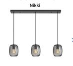 Stijlvolle Zwarte Hanglamp met 3 Lichtpunten, Ophalen, Minder dan 50 cm