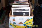 doos met ongeveer 110  franstalige  lp's, Ophalen, 1960 tot 1980, Gebruikt, 12 inch