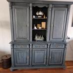 Grenen kast, zwart krijtverf, wax, 167x207cm, Huis en Inrichting, Kasten | Ladekasten, Ophalen of Verzenden