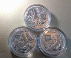 Zilver 3 x 1 oz munt Australia - Coat of Arms 2021 2022 2023, Ophalen, Zilver