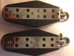 Harken 76 mm Vioolblok (2x), Ophalen of Verzenden, Gebruikt, Dekbeslag, Zeilboot