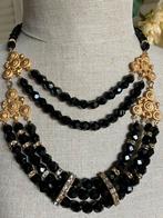 Antieke Zeeuwse gitten halsketting choker, Sieraden, Tassen en Uiterlijk, Antieke sieraden, Ophalen of Verzenden, Overige materialen