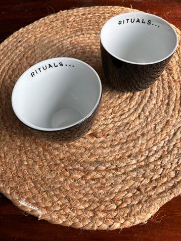 Rituals 2x theekop / mok - zwart - setprijs €12,50 beschikbaar voor biedingen