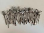 Partij cocktailvorken ongesorteerd 50 stuks, Ophalen of Verzenden, Gebruikt, Rvs of Chroom, Los bestek