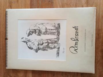 Kalender met tekeningen van Rembrandt 1981 beschikbaar voor biedingen