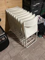 Witte Stapelstoelen - Set van Meerdere Stoelen, Gebruikt, Wit, Ophalen of Verzenden, Metaal