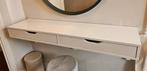 Witte plank met lades incl. Plankdragers, Ophalen, Gebruikt, 100 tot 150 cm, Minder dan 100 cm