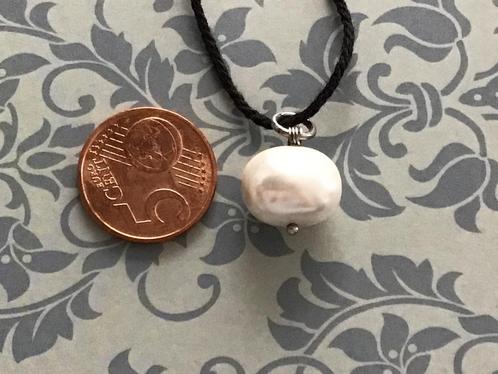 Mooie hanger met grote zoetwaterparel NIEUW, Sieraden, Tassen en Uiterlijk, Kettinghangers, Nieuw, Steen of Mineraal, Wit, Met parel