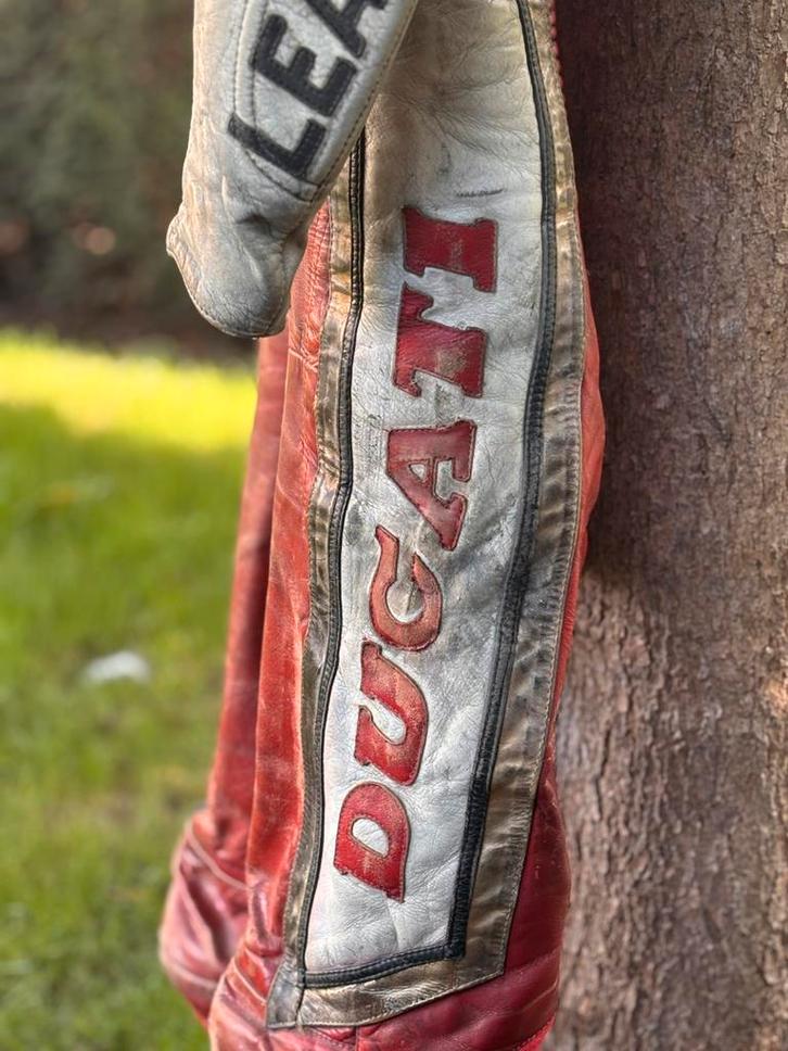 Vintage Ducati Racepak – MJK Leathers – Retro Oldschool, Motoren, Kleding | Motorkleding, Combipak, Tweedehands, Ophalen of Verzenden