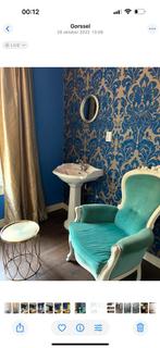 Vintage stoel, Huis en Inrichting, Ophalen of Verzenden, Gebruikt, Blauw, Eén