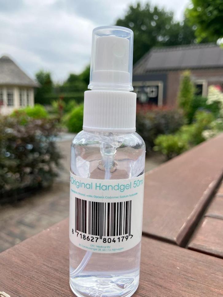 Desinfectie handgel DR Original 50 ml pompflacon 0,99 p/st, Caravans en Kamperen, Caravan accessoires, Zo goed als nieuw, Ophalen