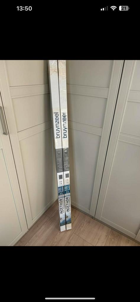 NIEUW 2x inzethor BRUYNZEEL Draaikiepraam, Doe-het-zelf en Verbouw, Deuren en Horren, Nieuw, Minder dan 200 cm, Ophalen of Verzenden