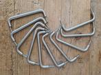 Massief metalen greepjes  - mat zilver, Ophalen of Verzenden, Zo goed als nieuw, Scharnier