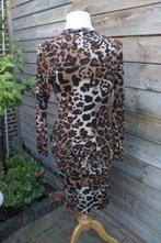 Overslagjurk leopard Studio Anneloes mt M, Kleding | Dames, Maat 38/40 (M), Bruin, Zo goed als nieuw, Studio Anneloes