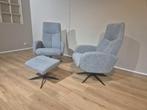 2x Eierkamp Relaxfauteuil - Grijs - Stof-Hocker-Verstelbaar, Voltastraat 21, Barneveld, Eierkamp fauteuils, trendhopper, xooon, montel, design