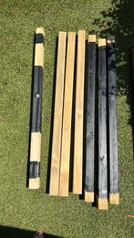 Geïmpregneerde tuinbalken verschillende formaten, Tuin en Terras, Palen, Balken en Planken, Ophalen, Gebruikt, Minder dan 180 cm