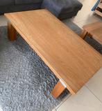 Salontafel eiken (serie Steel), 50 tot 100 cm, 100 tot 150 cm, Rechthoekig, Eikenhout