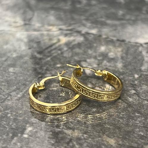 14k gouden oorbellen versace model, Sieraden, Tassen en Uiterlijk, Oorbellen, Nieuw, Goud, Ophalen of Verzenden