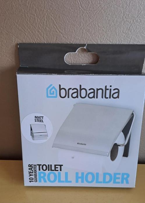 Brabantia  Toiletrolhouder met Klep - Matt Steel, Huis en Inrichting, Badkamer | Badtextiel en Accessoires, Nieuw, Overige typen