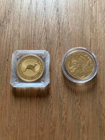 1/4 ounce goud kangaroo en Philharmoniker prijs per stuk beschikbaar voor biedingen