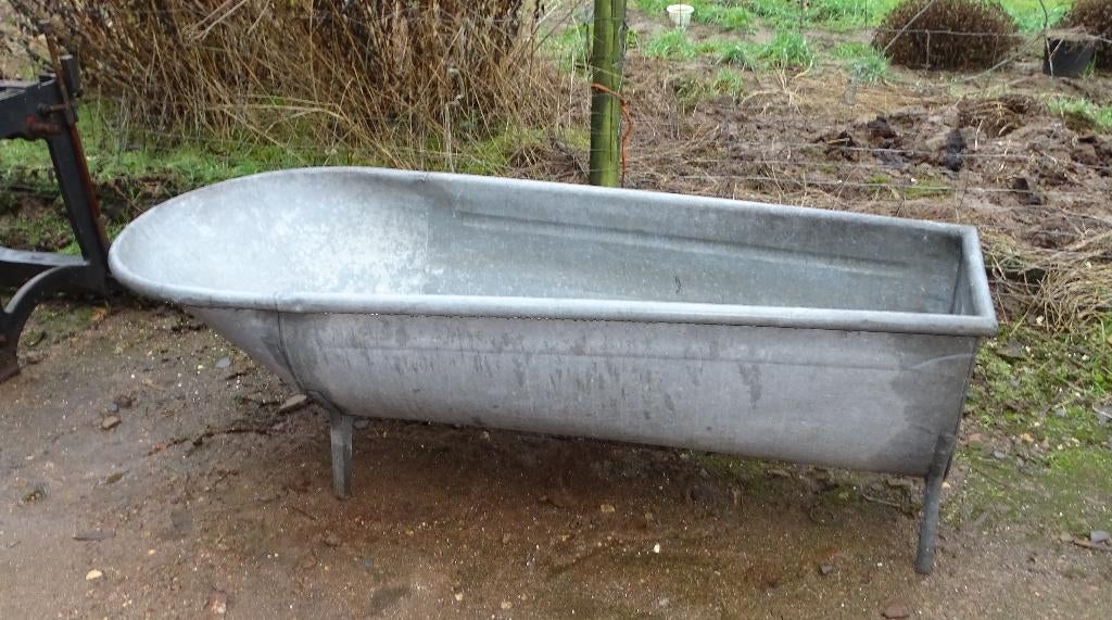 zinken badkuip bad ijsbad kuip, Antiek en Kunst, Curiosa en Brocante, Ophalen