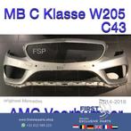 W205 C43 AMG Voorbumper Mercedes C Klasse 2014-2018 z. grijs